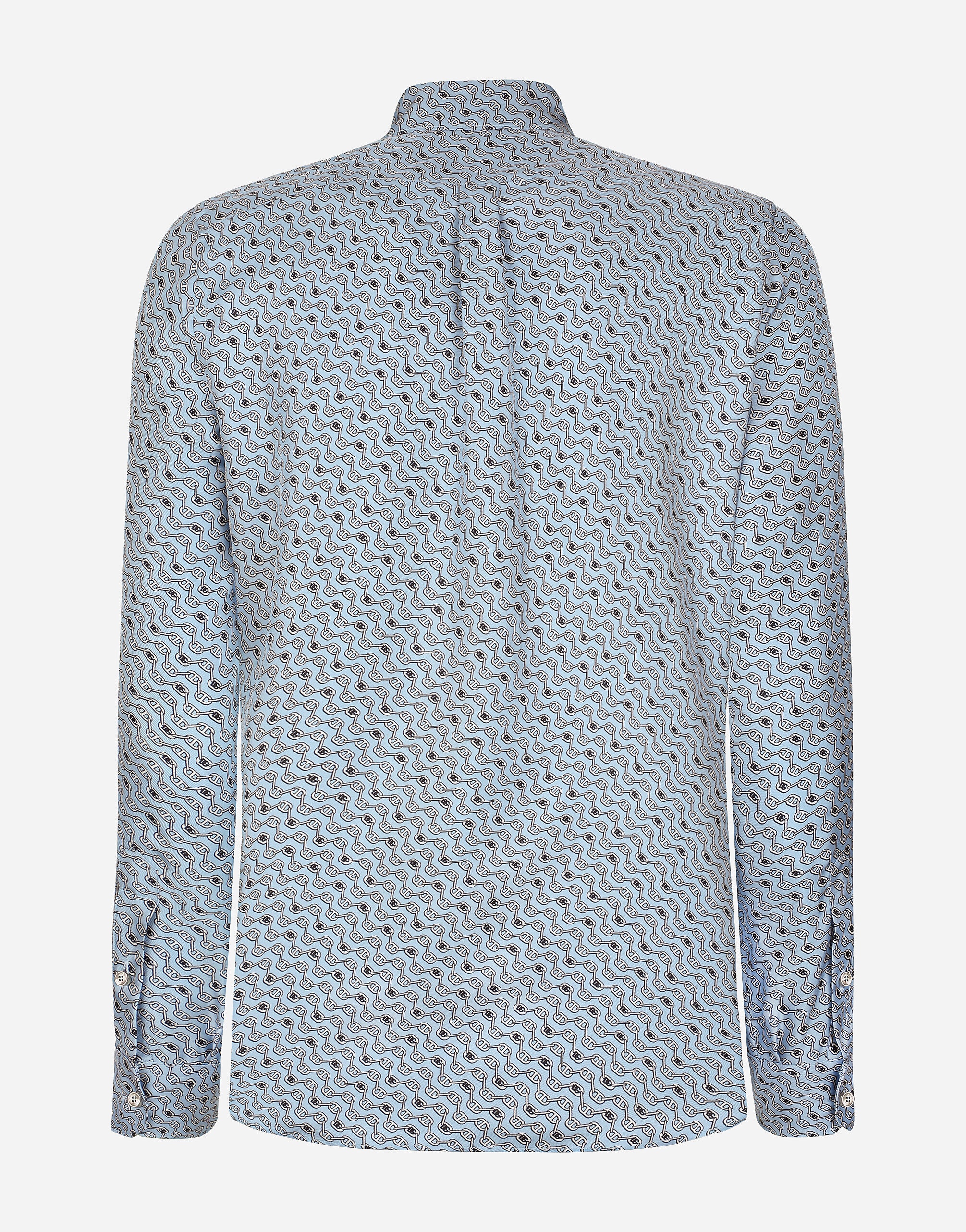 Silk Martini-fit shirt with tie print - 8