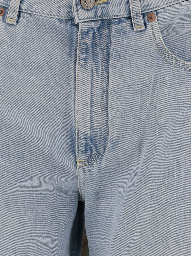 Valentino frayed straight-leg jeans outlook