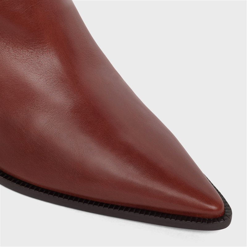 CELINE VERNEUIL TRIOMPHE HARNESS LOW BOOT in Calfskin 4