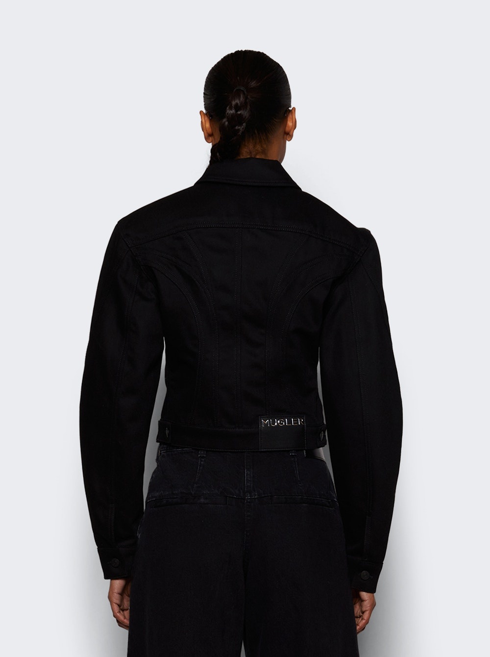 Bi-color Jacket Raw Blue And Black - 4