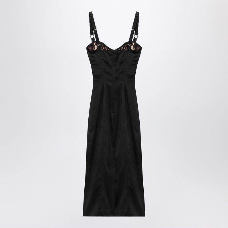 Dolce&Gabbana Black Satin Bustier Dress Women - 2