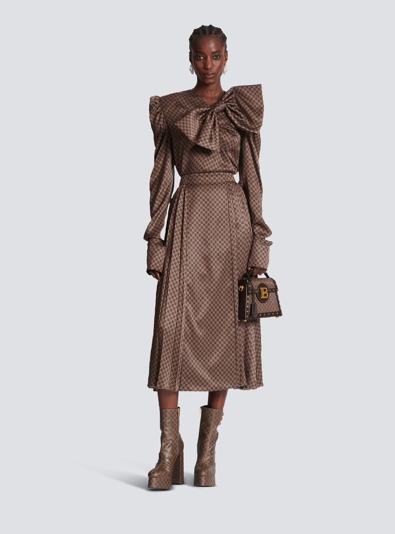 Balmain B-Buzz Dynasty bag in mini monogram canvas outlook