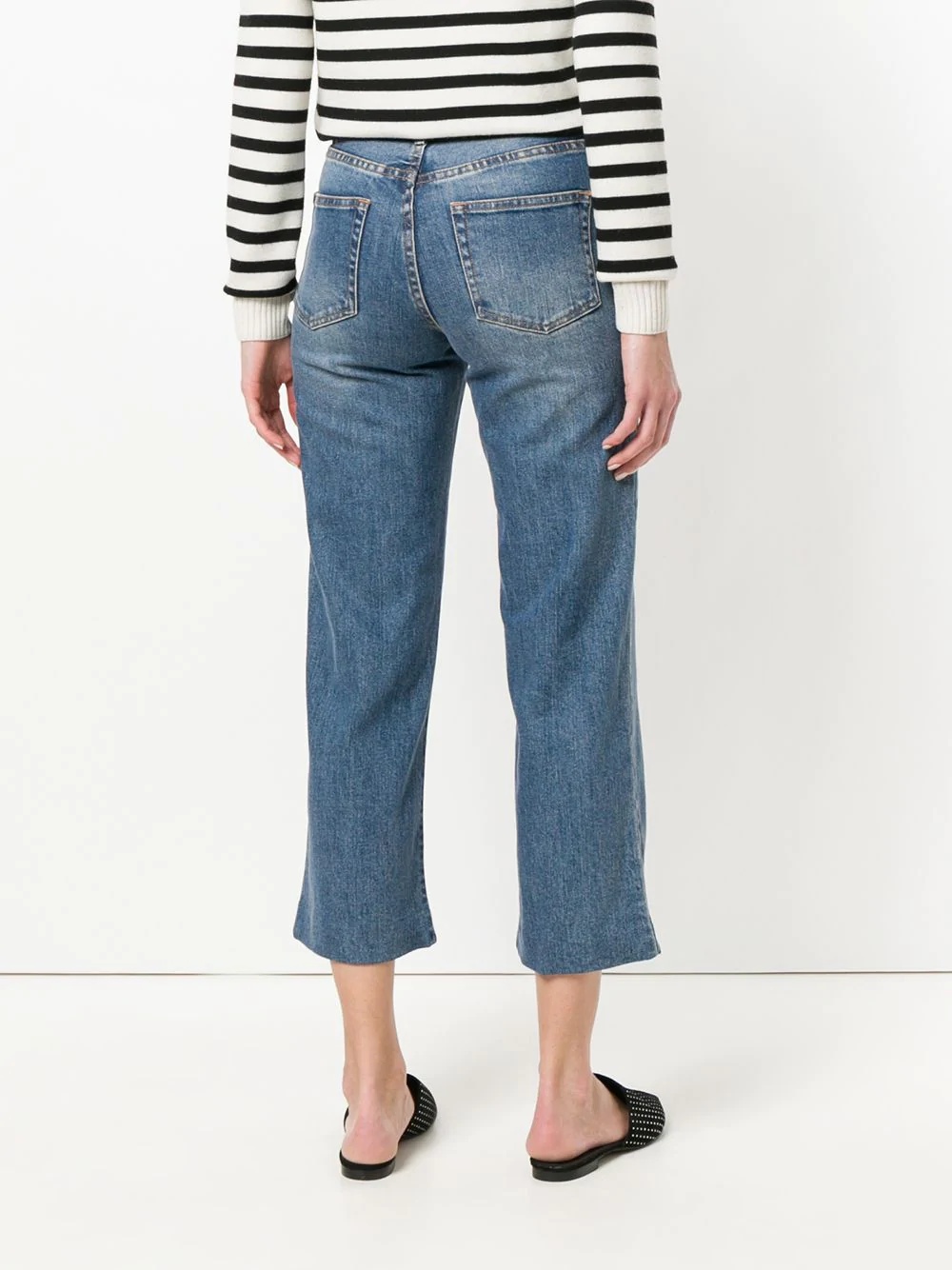 cropped straight-leg jeans - 4