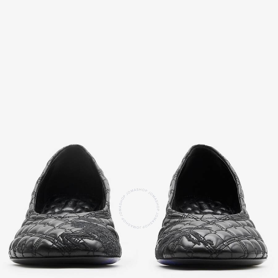 Burberry EKD Leather Baby Pumps - 2