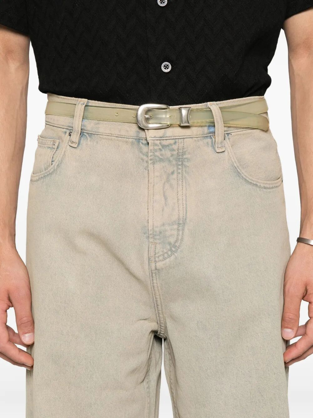 Amiri Men "Washed Baggy" Jeans - 4
