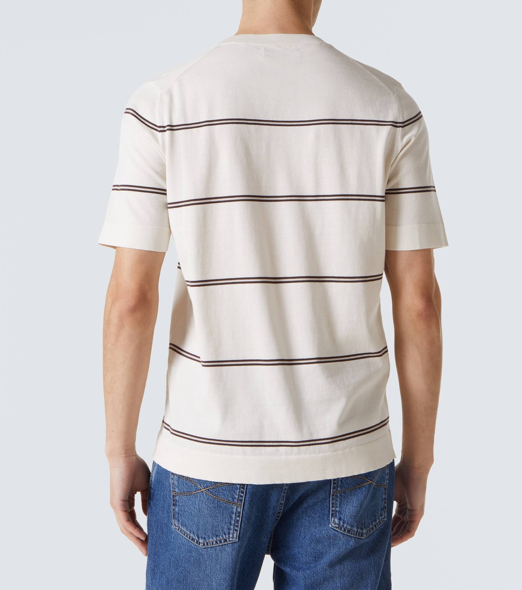 Striped cotton T-shirt - 4