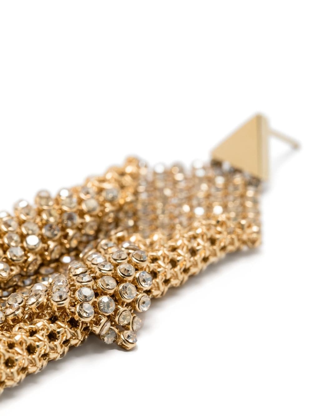 crystal-embellished drop earrings - 2