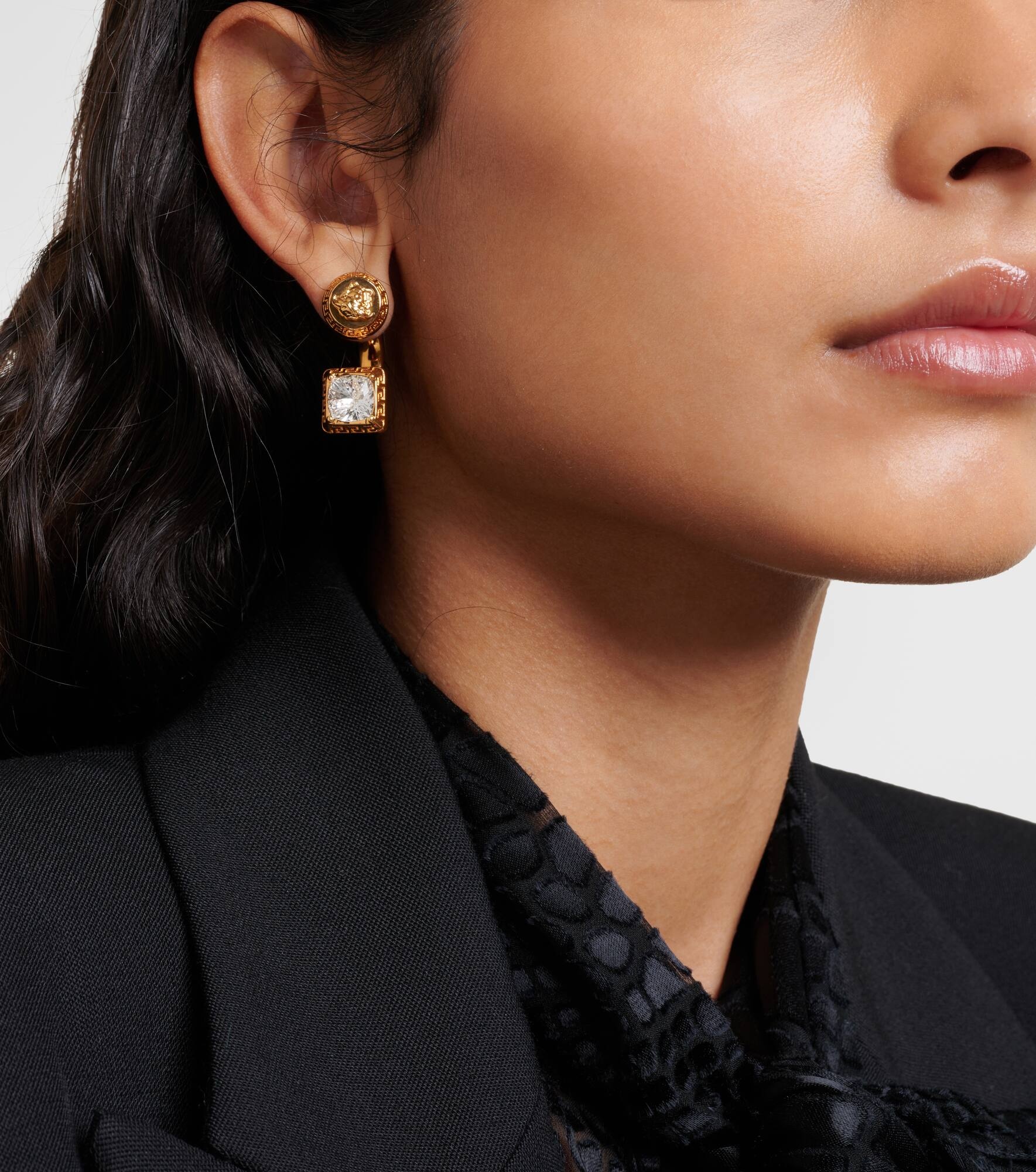 Crystal-embellished earrings - 3