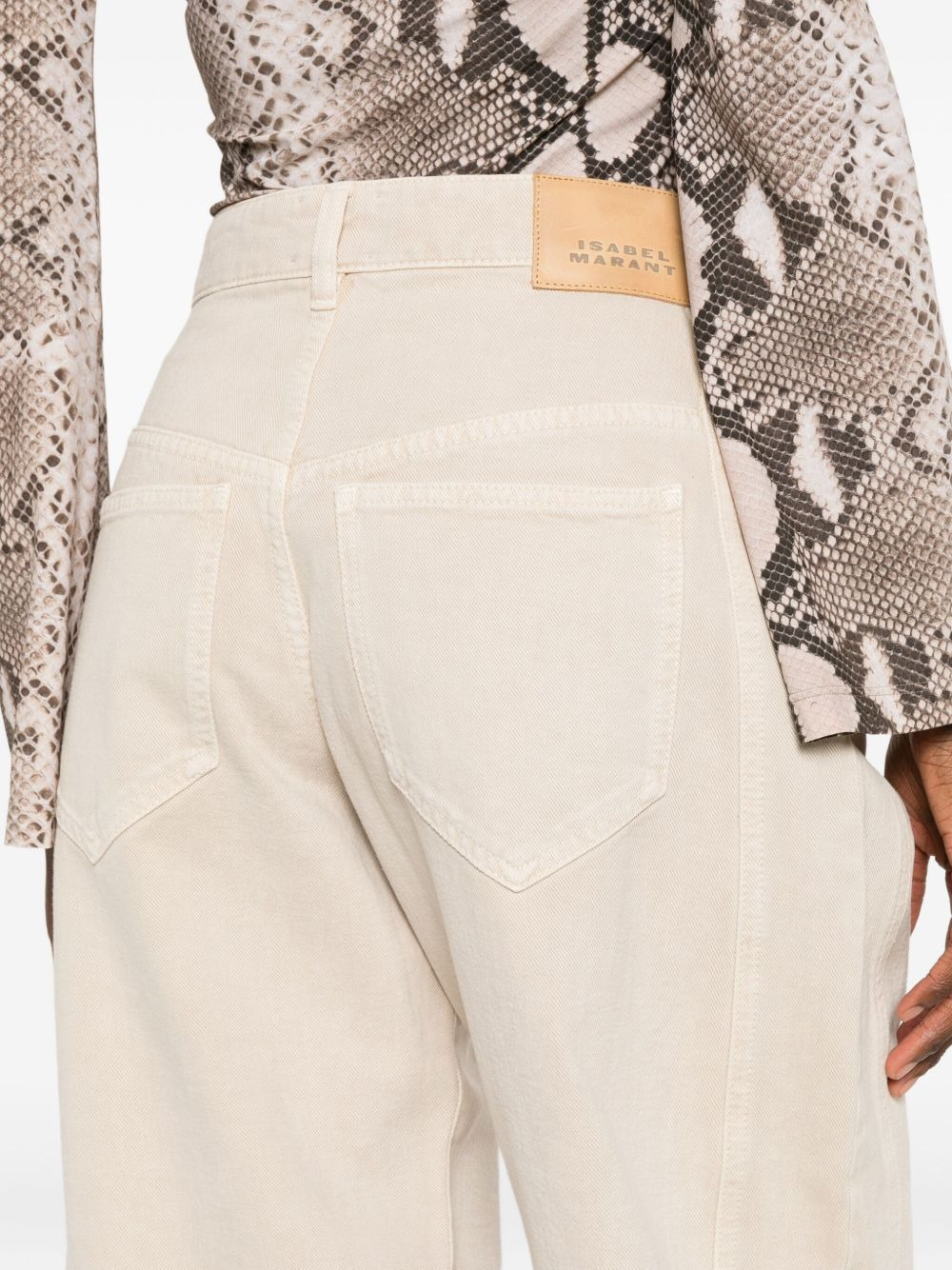 side-seam detail jeans - 5
