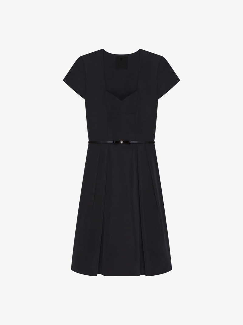 DRESS IN TAFFETAS WITH 4G BOW DÉTAIL - 1