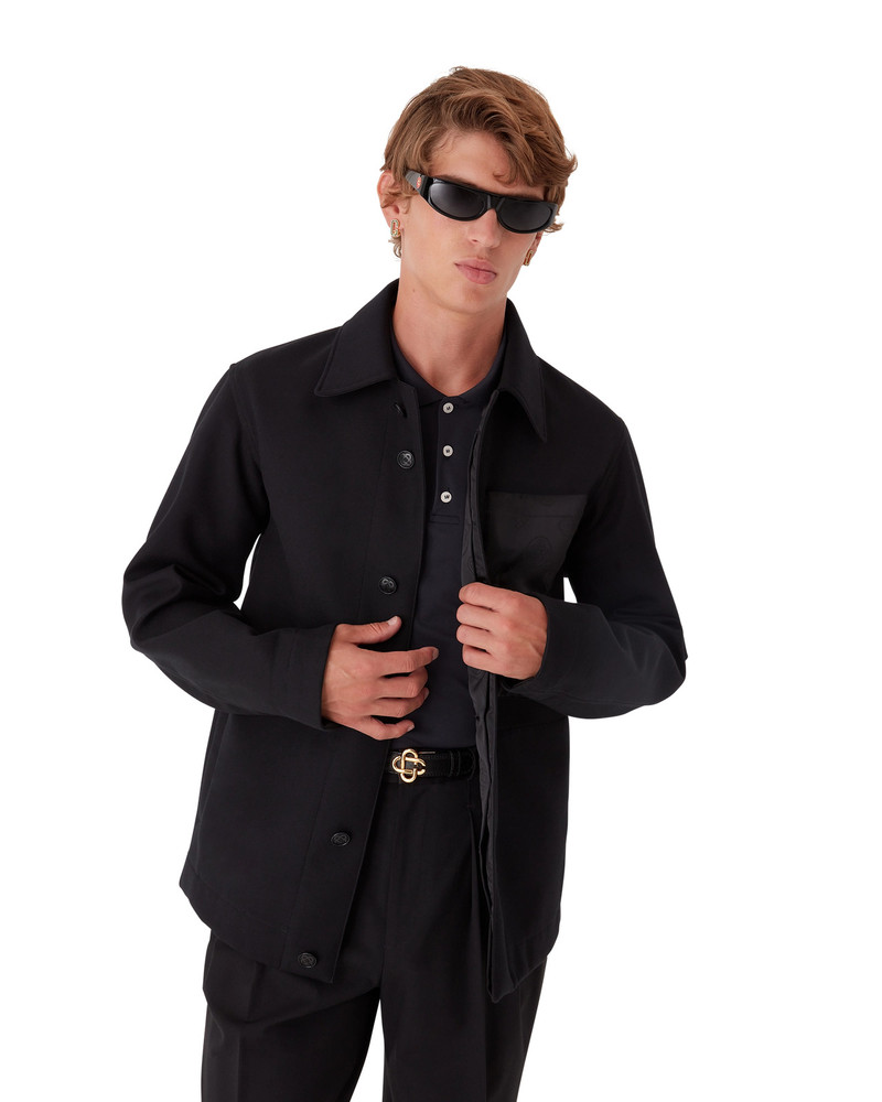 Wool Workwear Jacket | Casablanca Paris 4