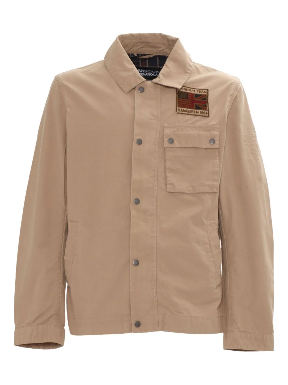 Workers patch-pocket cotton jacket - 1