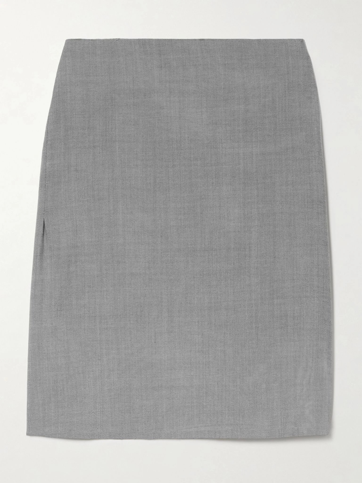 Luna wool skirt Light gray - 1