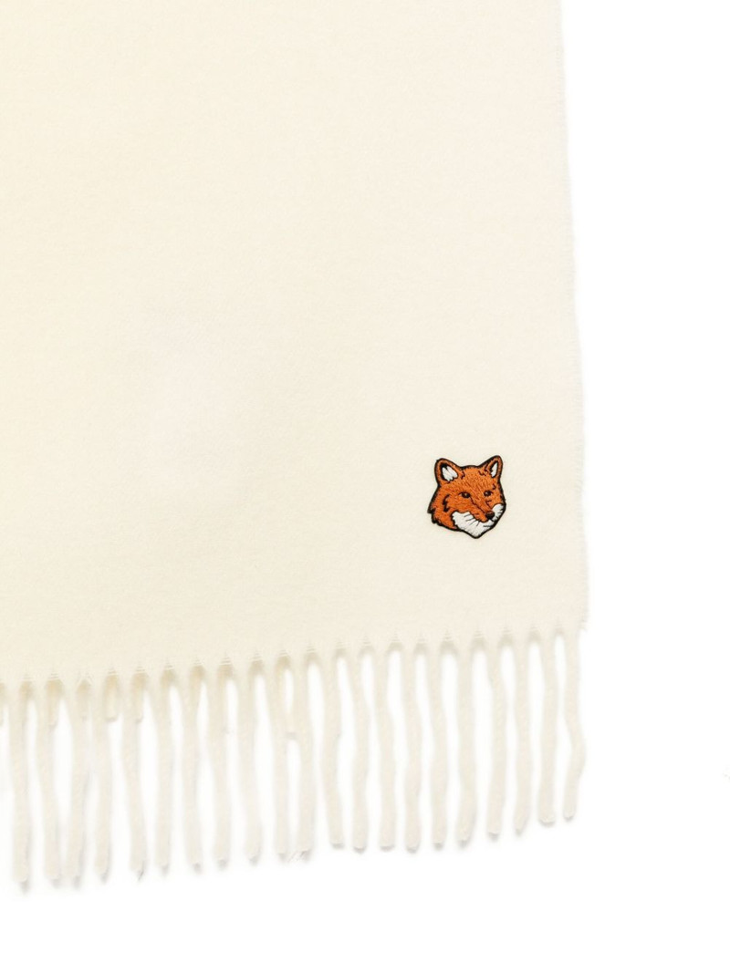 Maison Kitsuné embroidered-logo scarf outlook