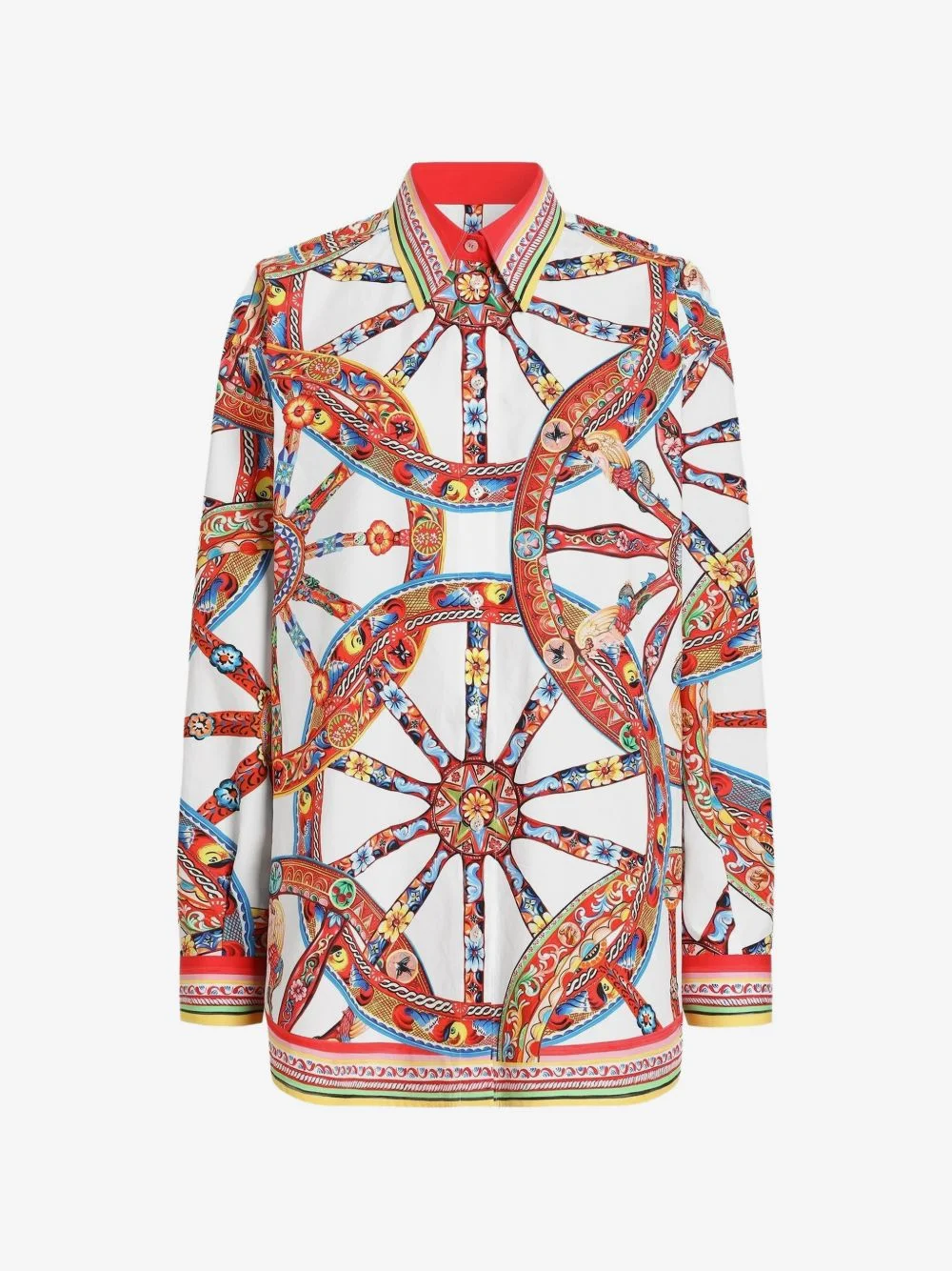 Carretto-print poplin shirt - 1