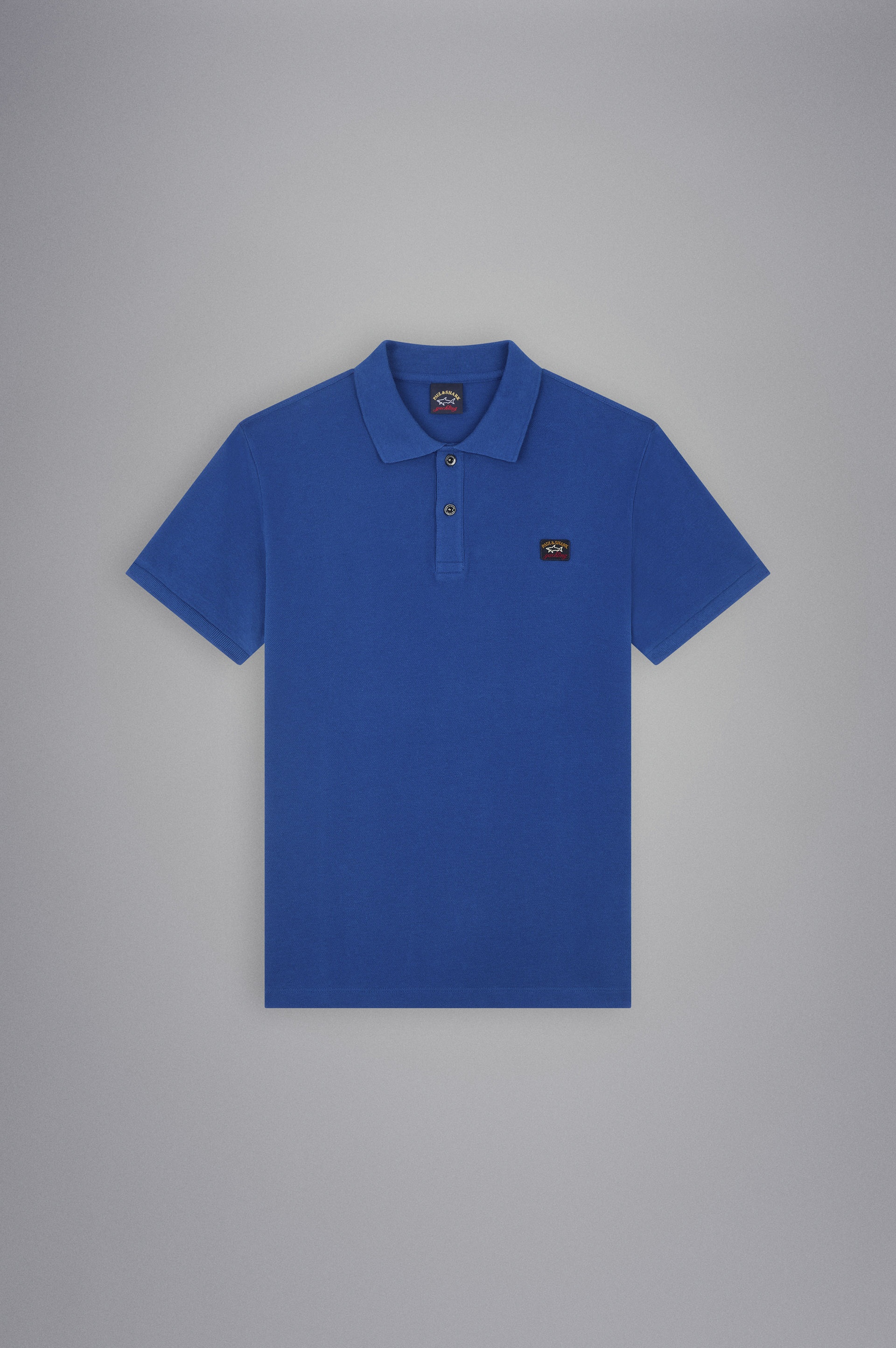 COTTON PIQUÉ POLO WITH ICONIC BADGE - 1