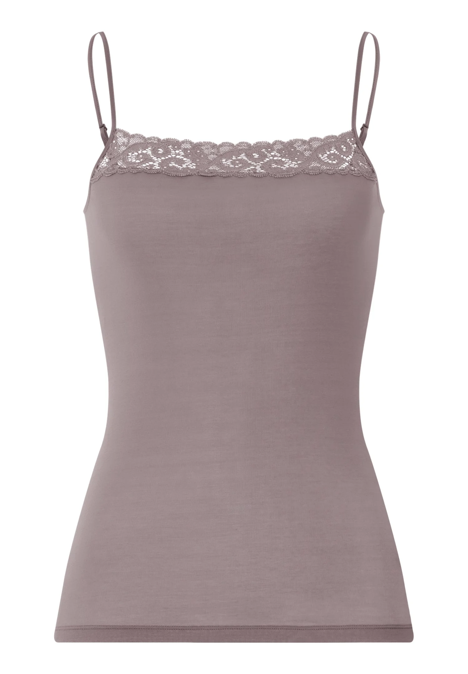 Moments Lace Trim Cotton Camisole - 1