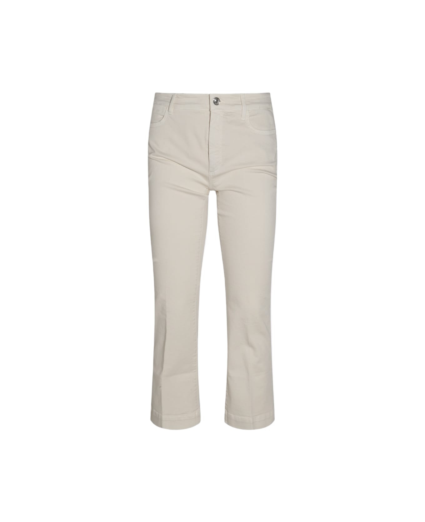 Beige Cotton Nilly Jeans - 1