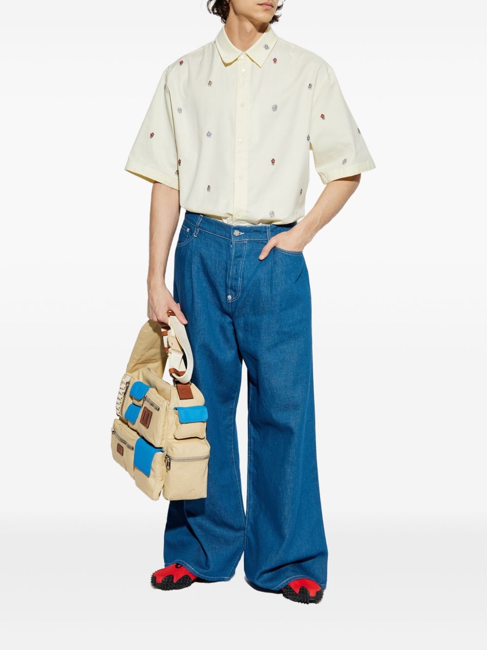 pleat-detailed jeans - 2