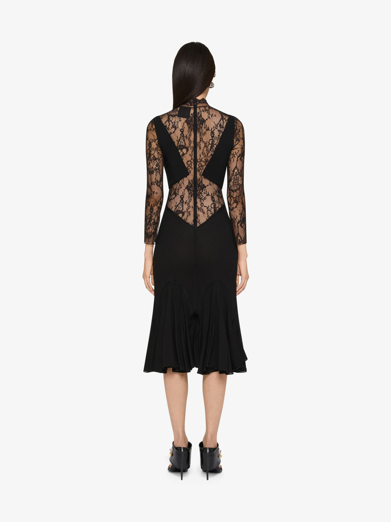 DRESS IN CHANDELIER LACE AND JERSEY 3