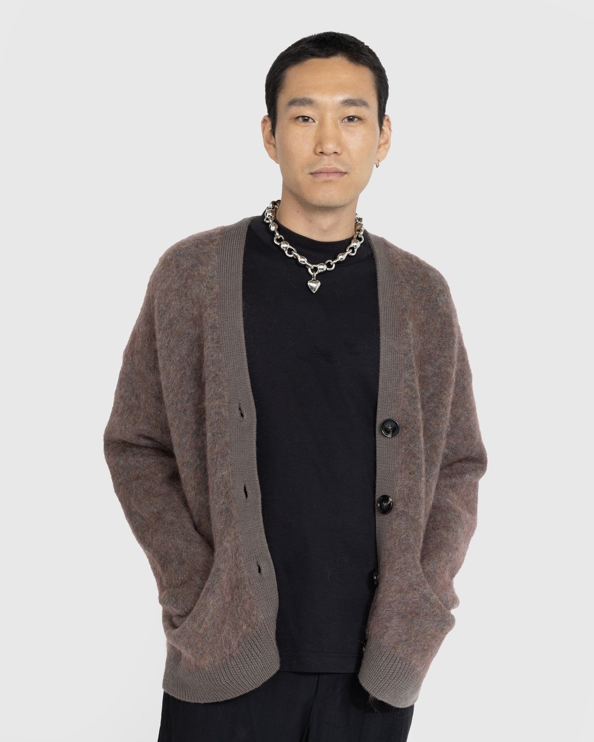 Acne Studios – Fringe Cardigan Brown - 2