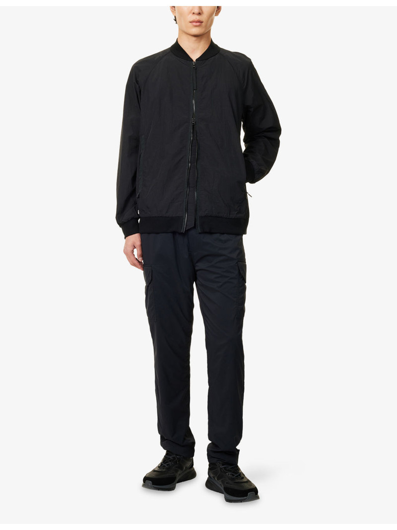 Canada Goose Faber brand-patch shell bomber jacket outlook
