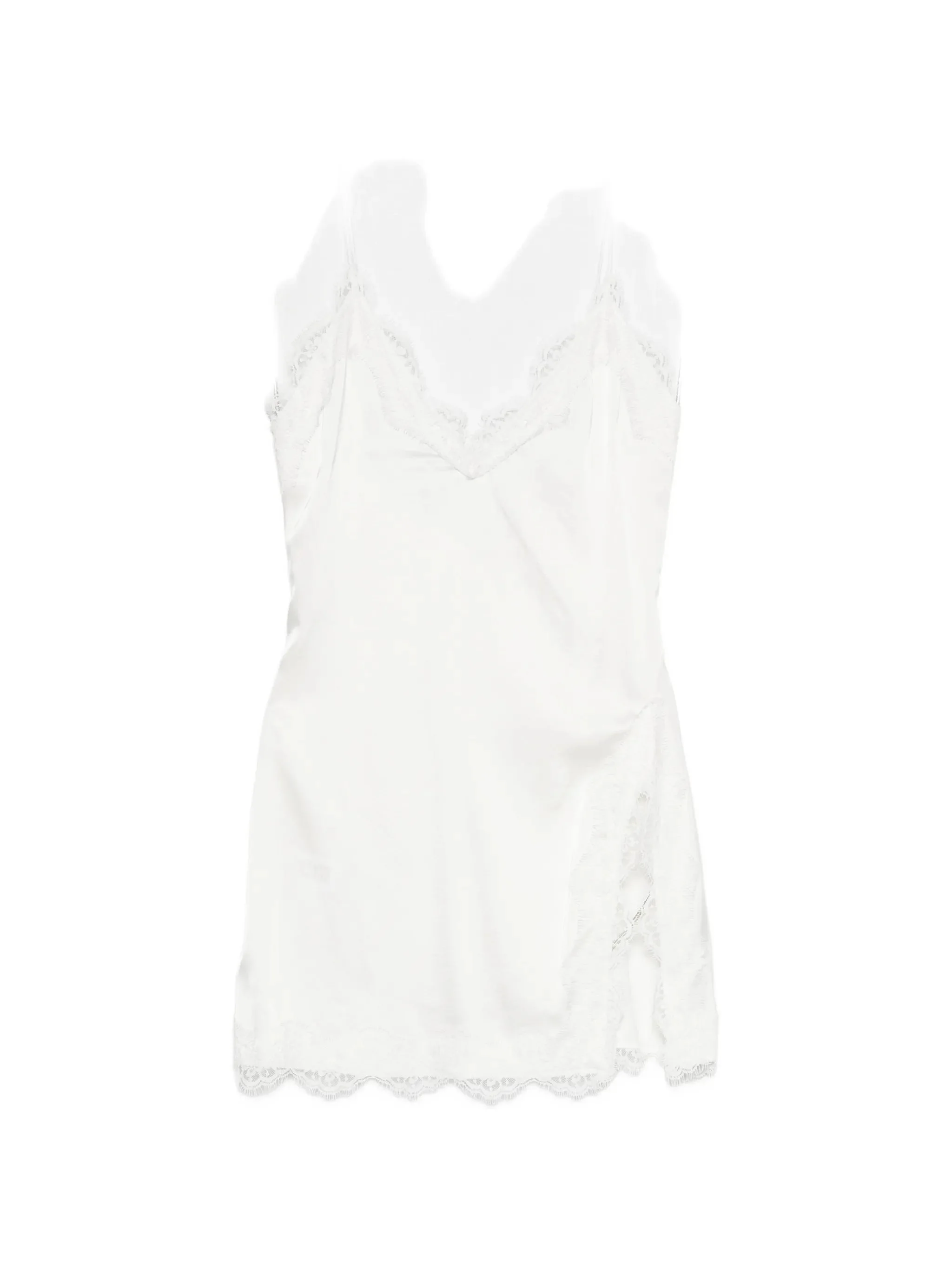 Oséree Lace-trim Slip Mini Dress - 1