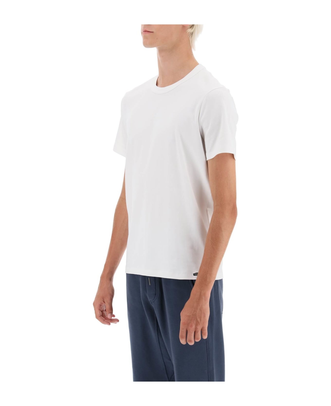 Cotton Crew-neck T-shirt - 4