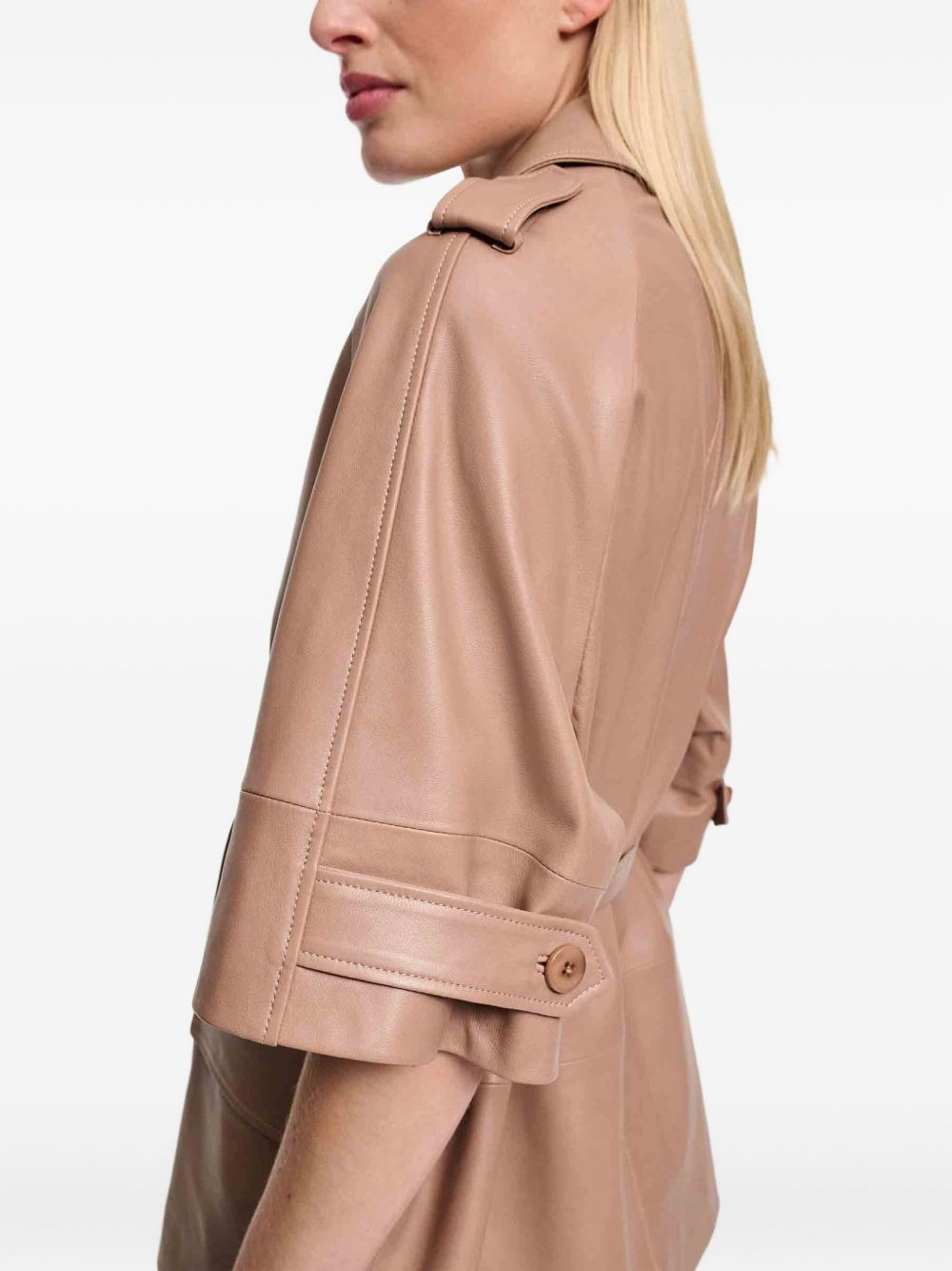 epauletted belted jacket - 5