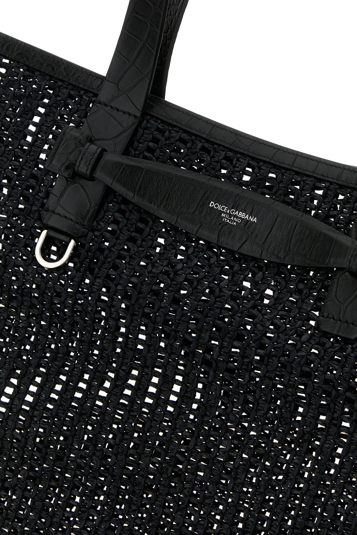 Black mesh shopping bag - 4