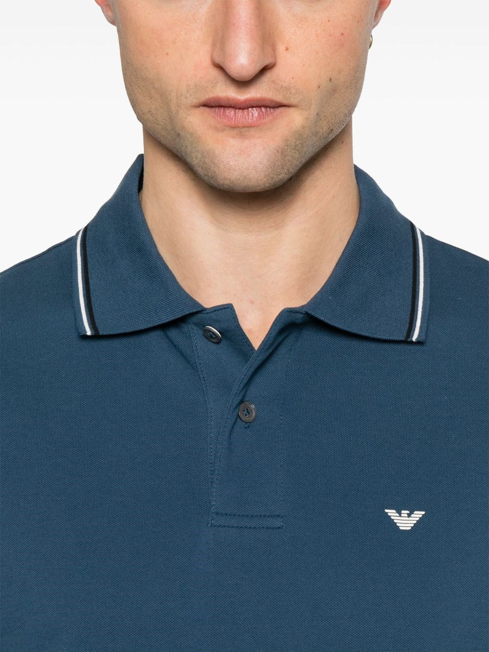 Logo cotton polo shirt - 3