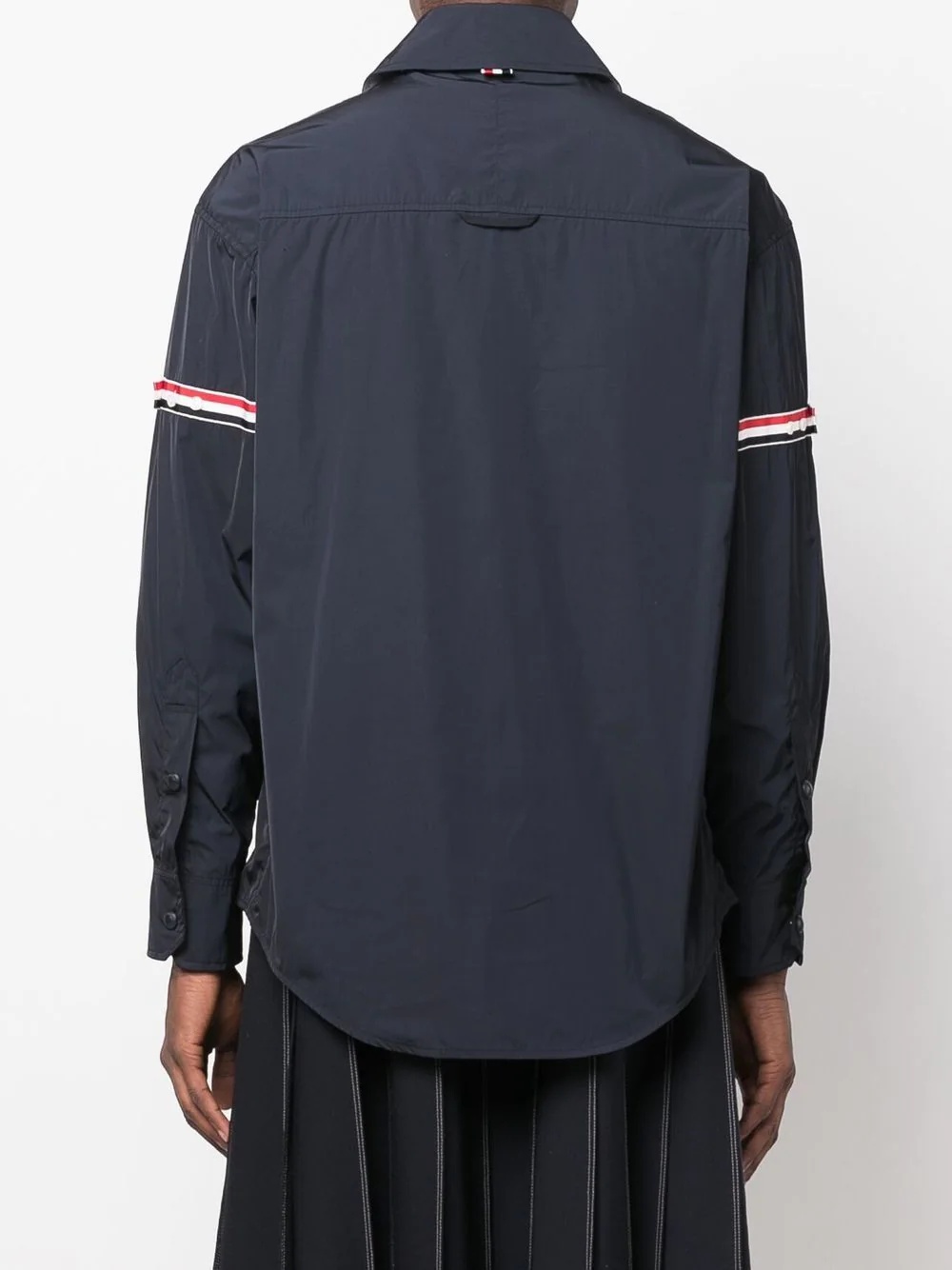 RWB Stripe logo-patch shirt jacket - 4