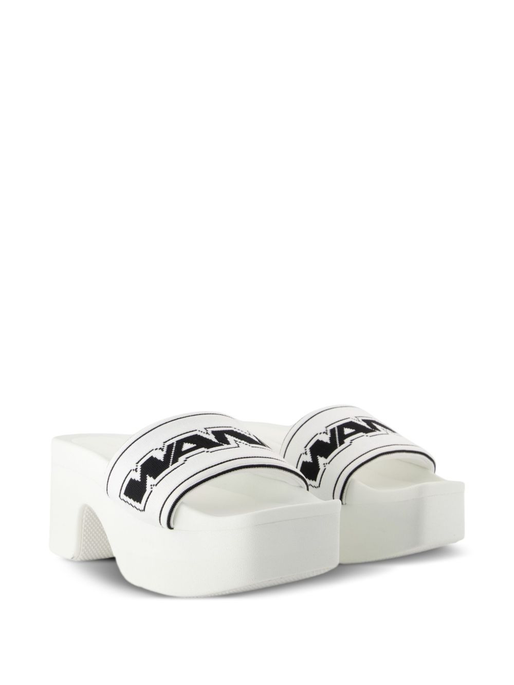 logo platform sandals - 2