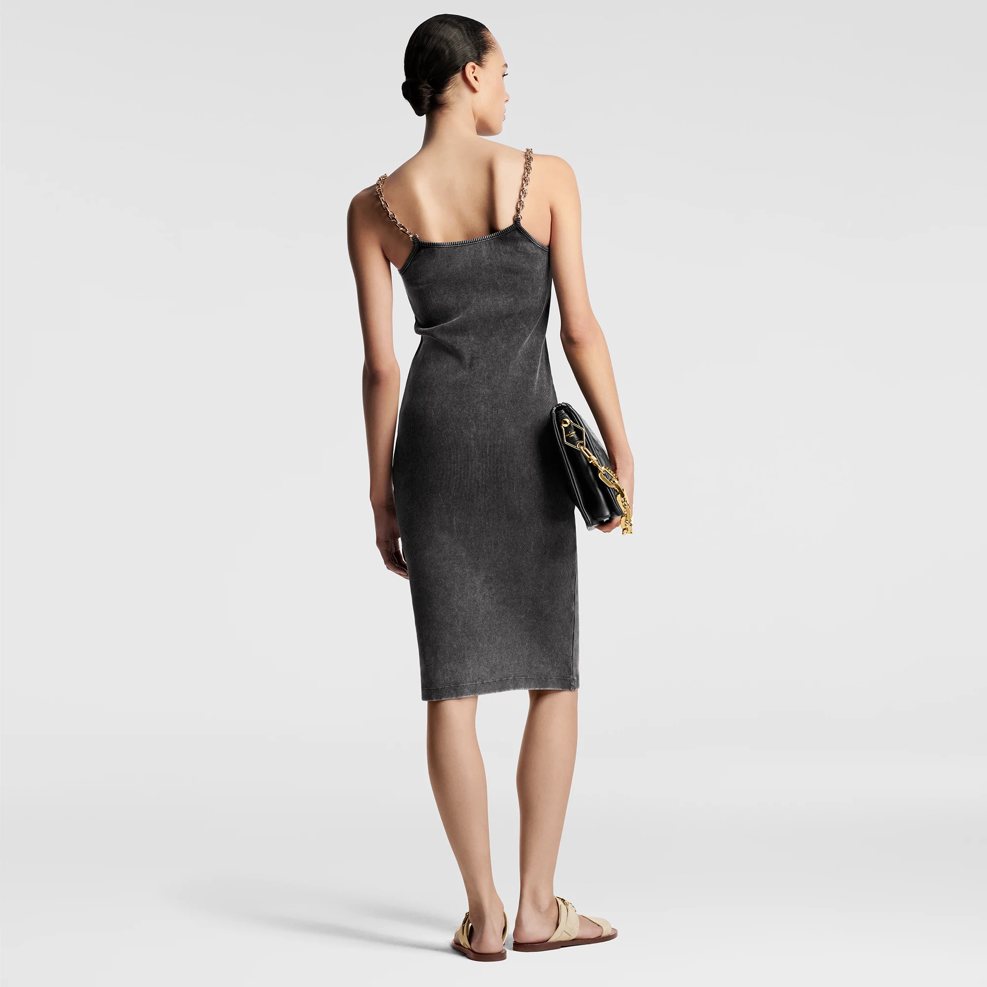 Chain Strap Tank Dress - 3
