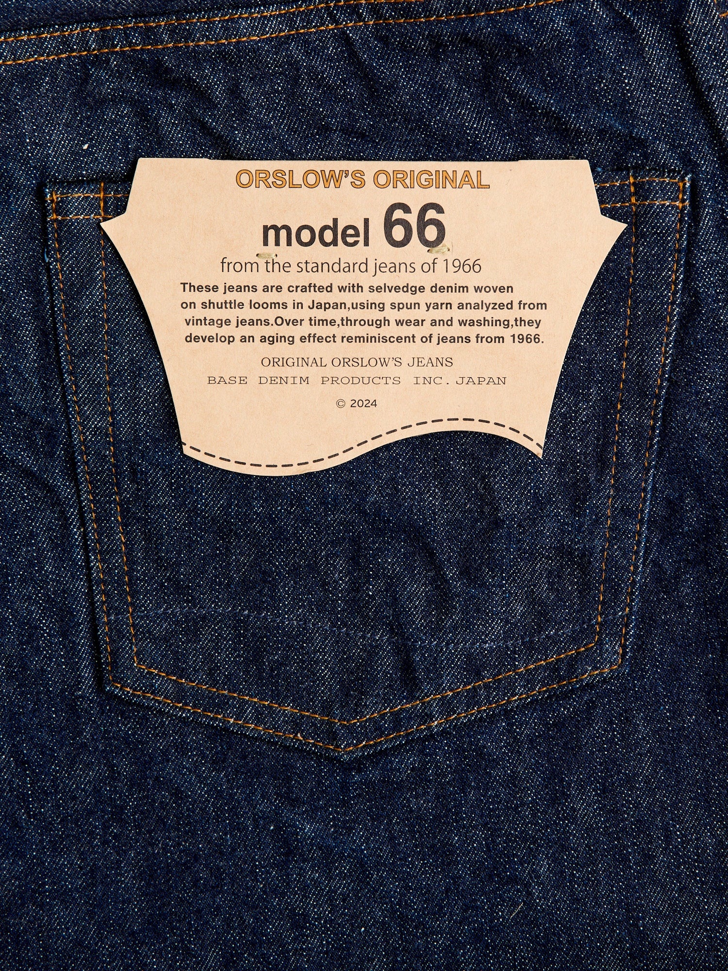 "Model 66" 14oz Selvedge Denim - Straight Fit - 5