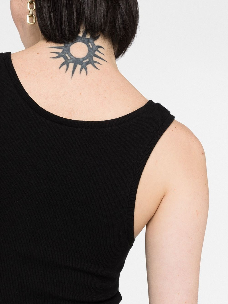 Black Sleeveless Vest Top 3