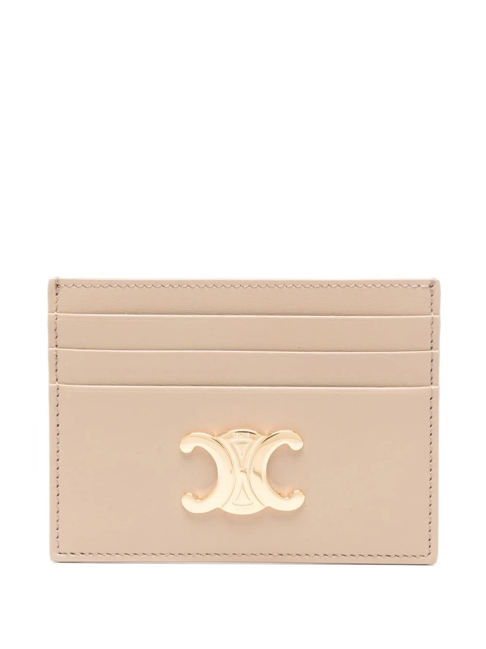 Celine Women Triomphe Leather Card Case - 1
