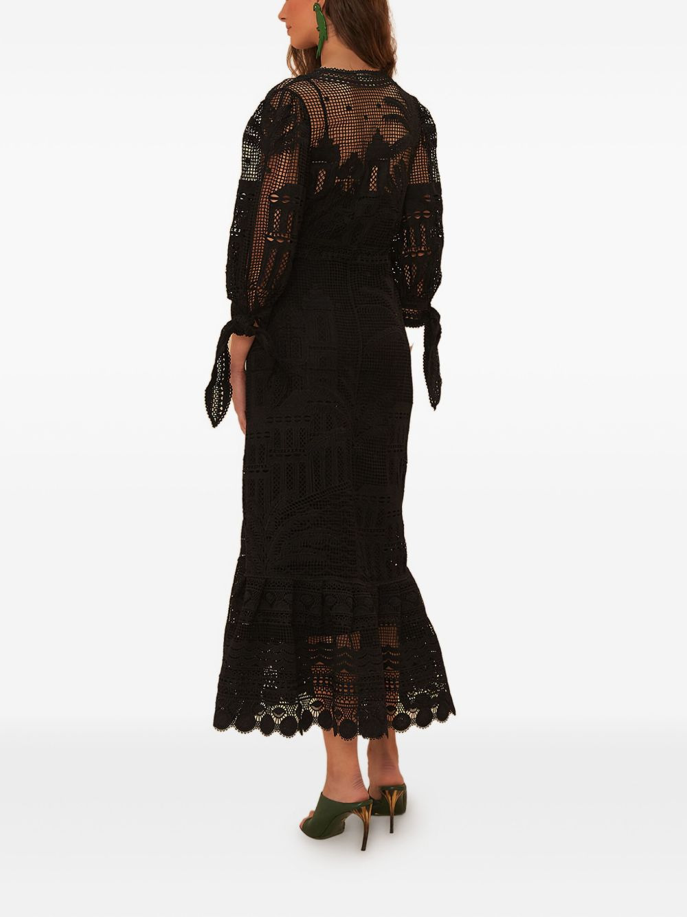 embroidered midi dress - 4