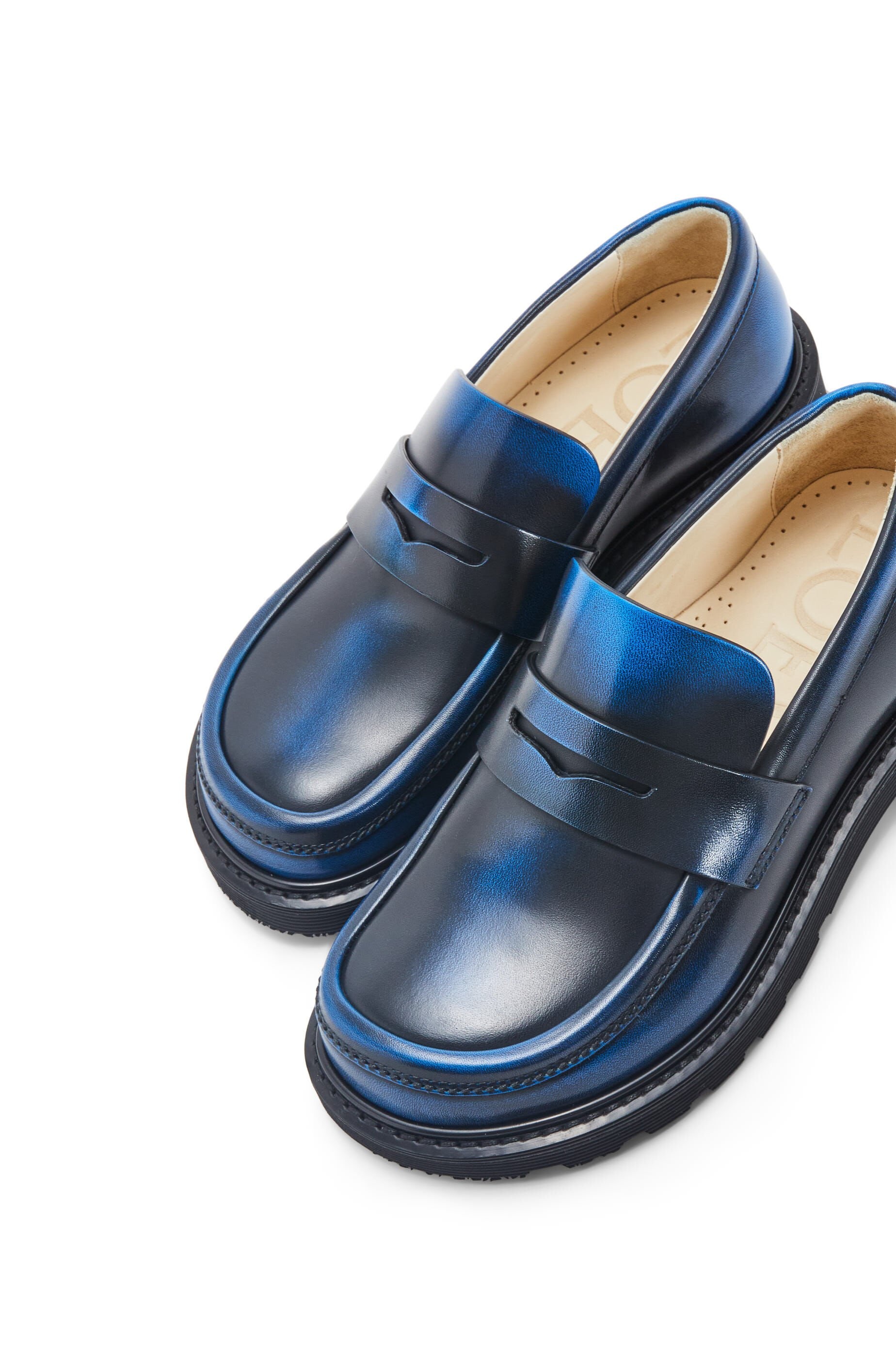 Blaze loafer in bicolour brushed-off calfskin - 5