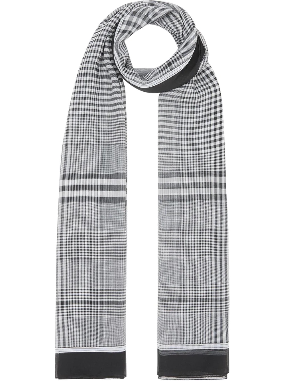 check-print scarf - 1