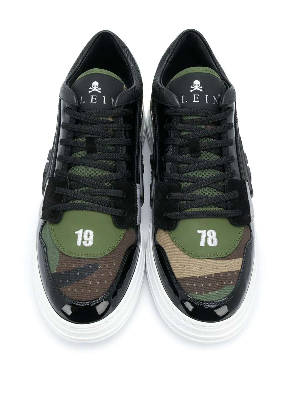 camouflage-print low-top sneakers  - 4