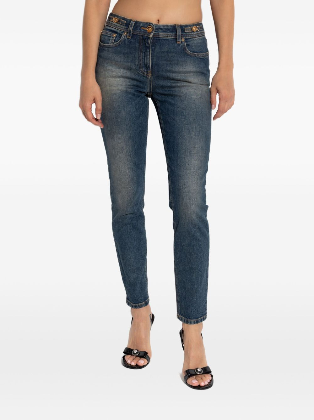 Medusa-plaque jeans - 3