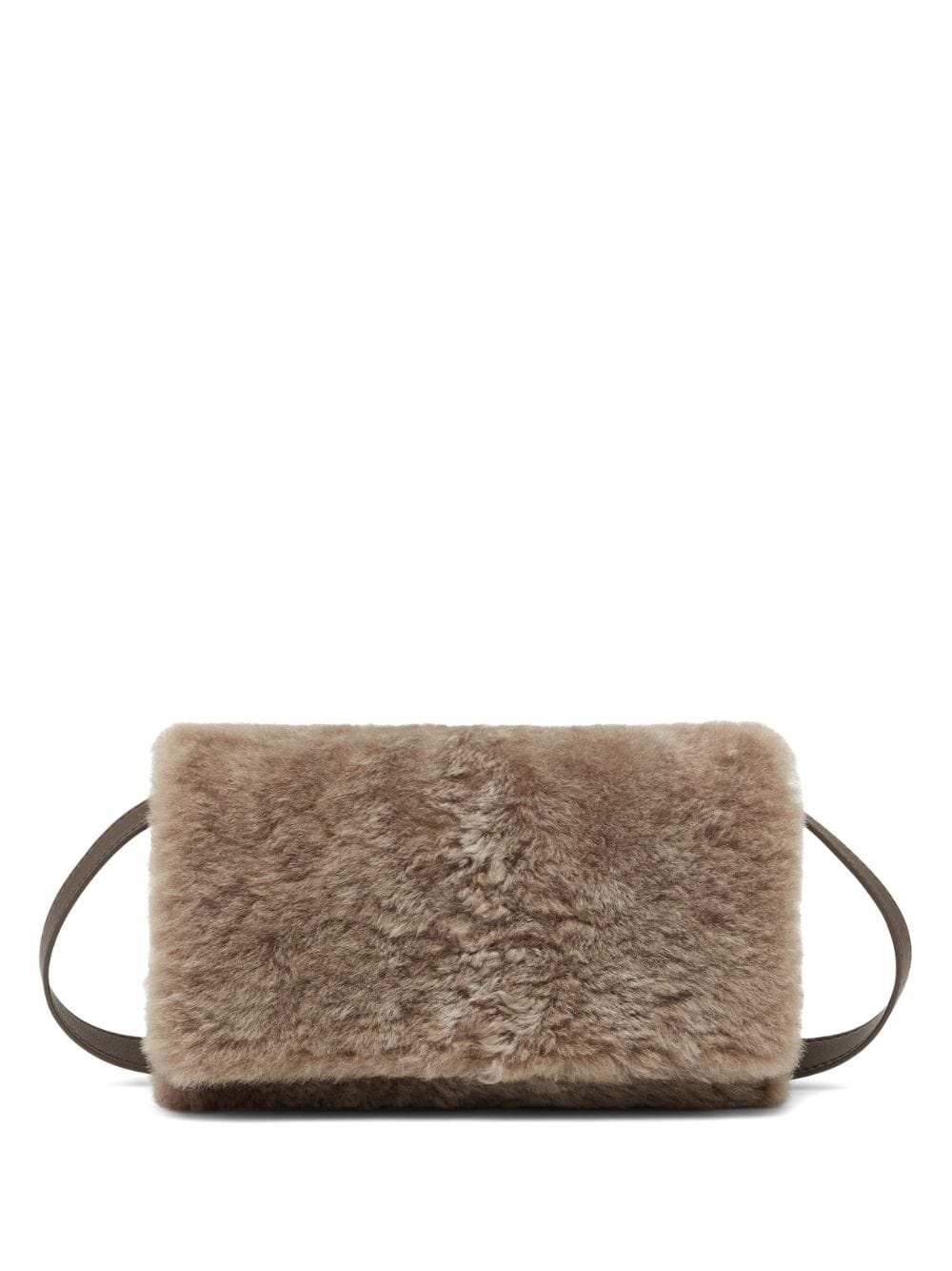 shearling cross body bag - 1