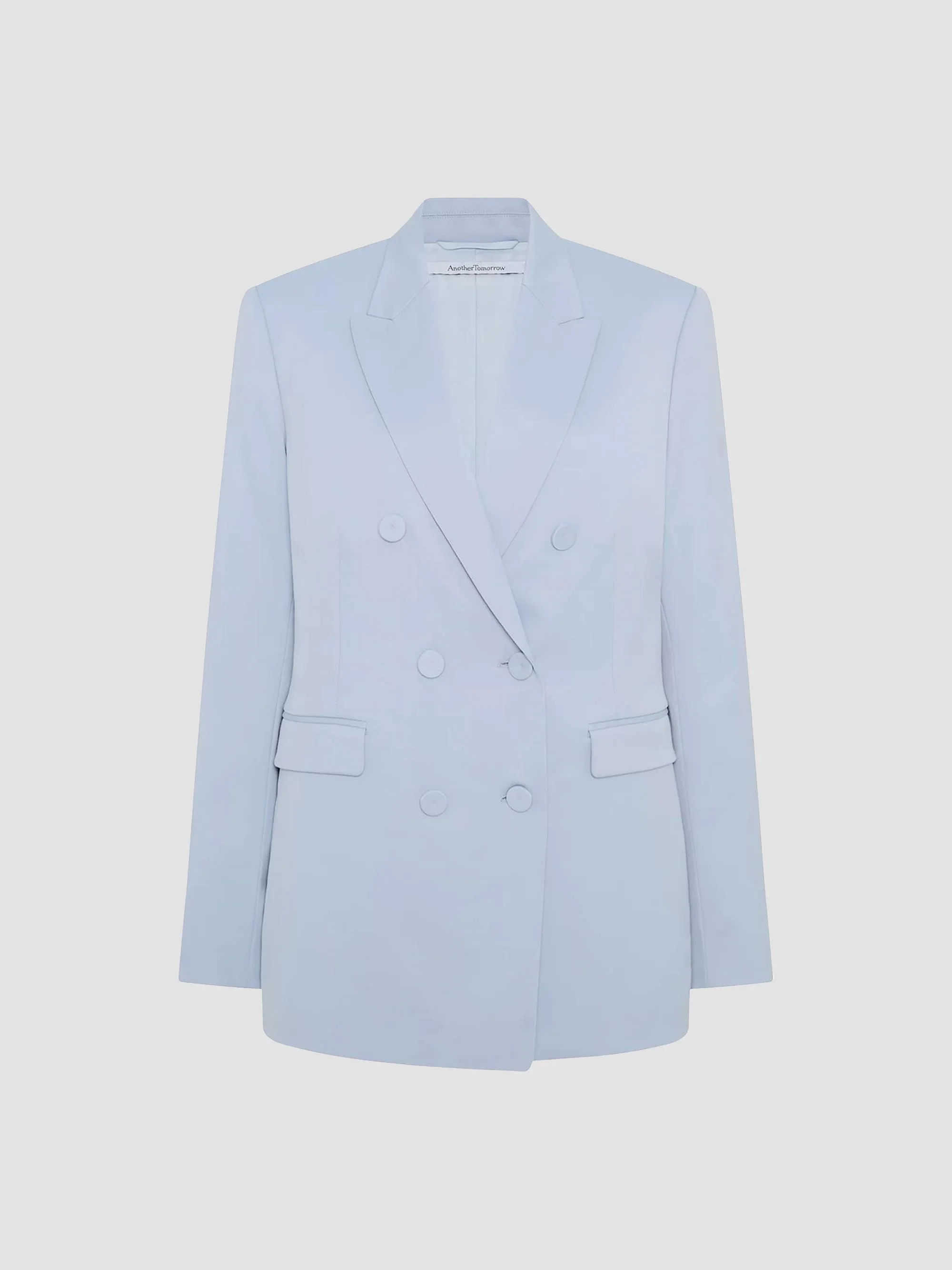 Women's Double Breasted Jacket - Sky - 1