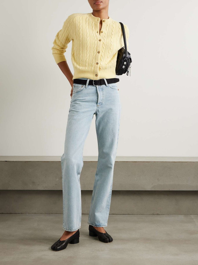 AGOLDE Kelly high-rise straight-leg jeans Light denim outlook