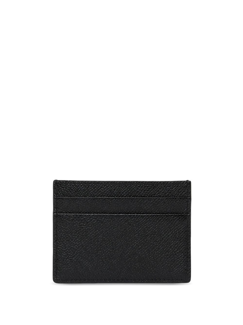 Monogram-Motif Grainy-leather card case - 2