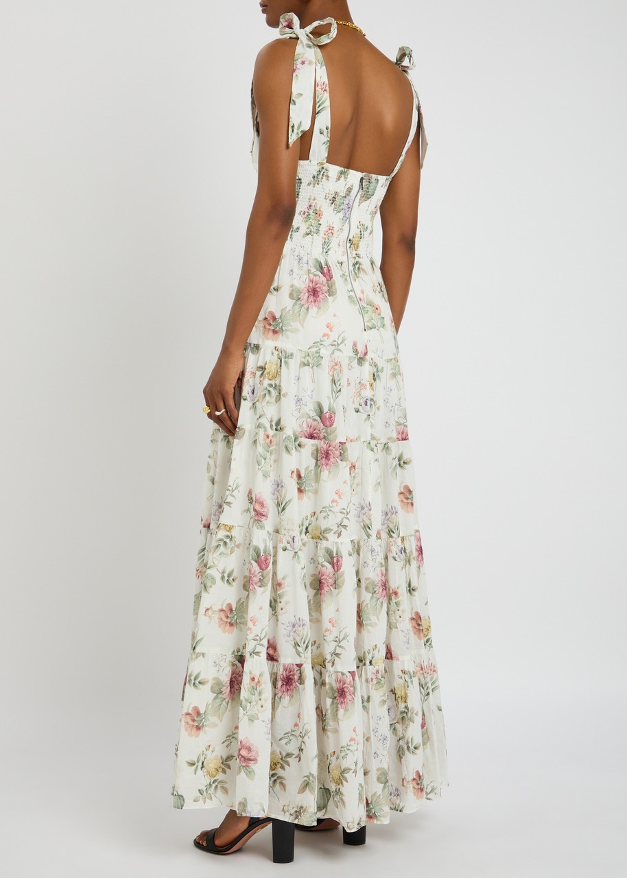 Alice + Olivia Monnie Floral-print Cotton Maxi Dress - 3