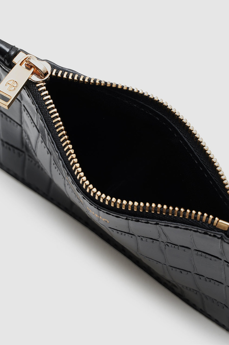 Lucy Card Holder - Black Embossed 3