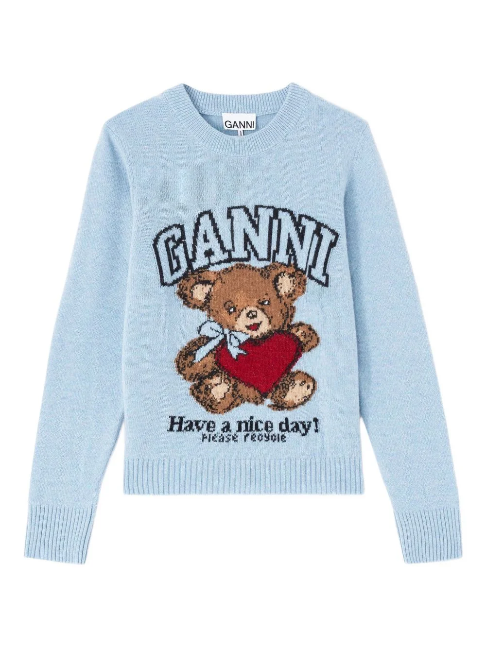 teddy graphic sweater - 1