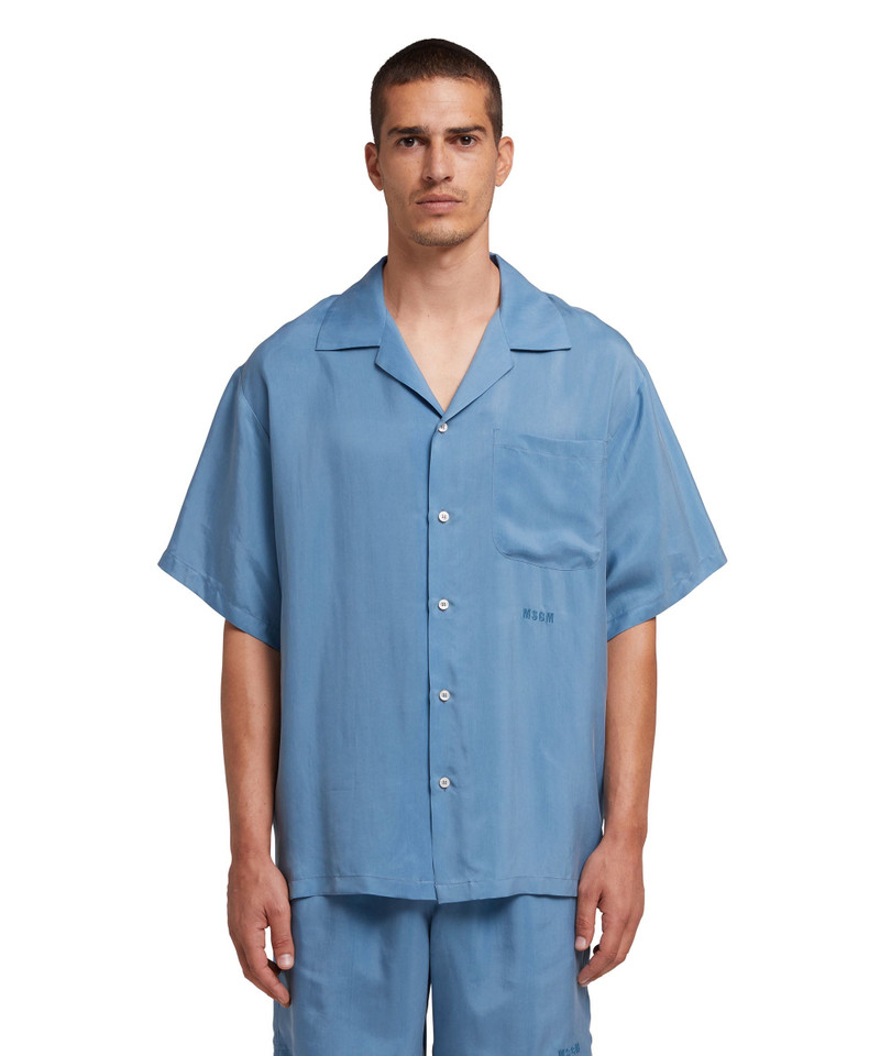 MSGM Cupro bowling shirt outlook